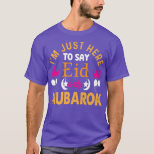 Camiseta Feliz Eid Mubarak por Crianças Muçulmanas Eid al F