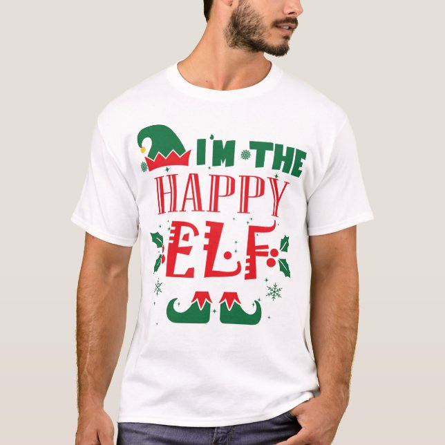 CAMISETA FELIZ ELF (Frente)