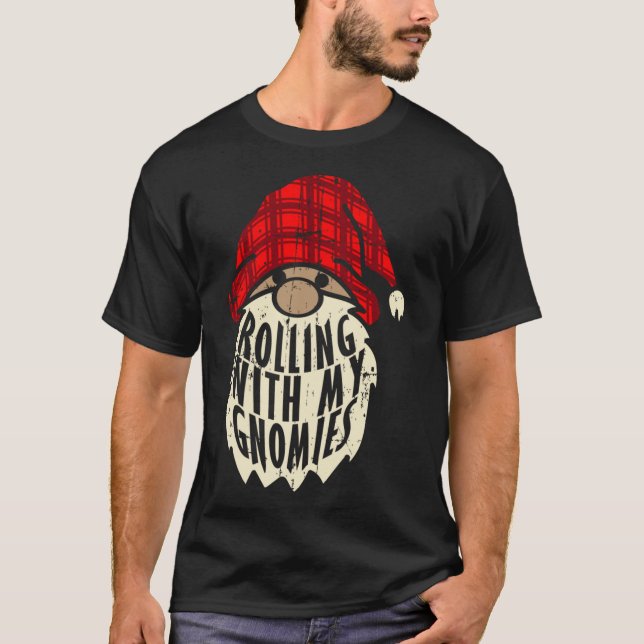 Camiseta Feliz Elfo Engraçado Gnomias de Natal Corresponden (Frente)