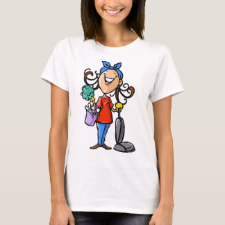 Camiseta Feliz Em Limpar!