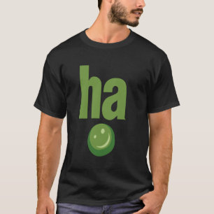 Camiseta Feliz, engraçado, ha-ervilha, vegetariano vegetari