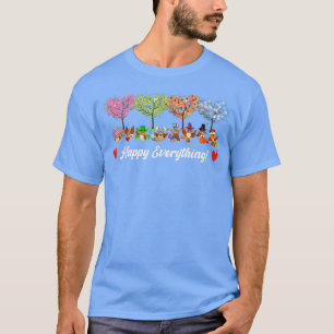 Camiseta Feliz Engraçado Tudo Pássaros De Coruja Todas As E