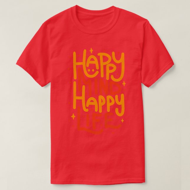 Camiseta Feliz espírito Feliz Vida de Tobe Fonseca (Frente do Design)