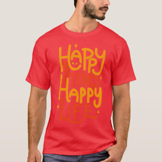 Camiseta Feliz espírito Feliz Vida de Tobe Fonseca