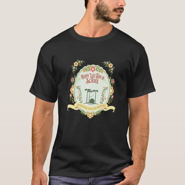 Camiseta Feliz Estilo De Livro De História Da Escola No Últ (Frente)