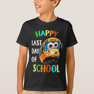 Camiseta Feliz Estudante De Condutores De Ônibus Do Último