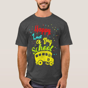 Camiseta Feliz Estudante De Condutores De Ônibus Do Último
