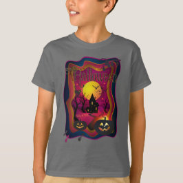 Camiseta Feliz evento noturno do Halloween "Treine or Trick