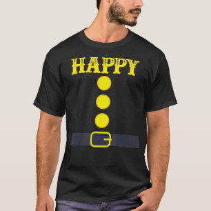 Camiseta Feliz Fama de Cor de Figurino do Dia das Bruxas Fe