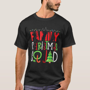 Camiseta Feliz Família de Natal Esquadrão Buffalo Xadrez Ve