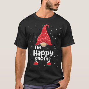 Camiseta Feliz Família Gnomo Correspondente Natal Engraçado