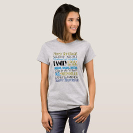Camiseta Feliz Família Hanukkah E Amigos