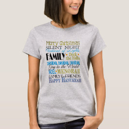 Camiseta Feliz Família Hanukkah E Amigos