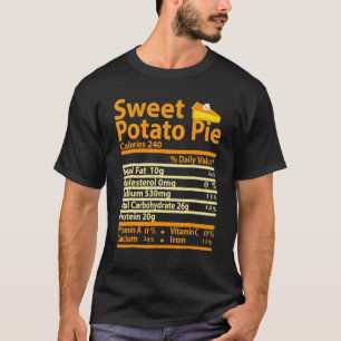 Camiseta Feliz Fato de Nutrição de Batatas Doces
