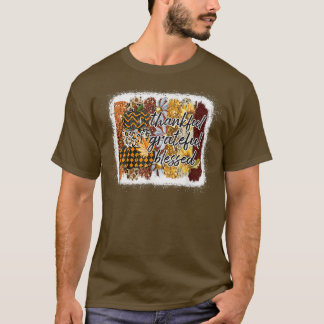 Camiseta Feliz Feliz Abençoado Pumpkins Cai no outono Tha