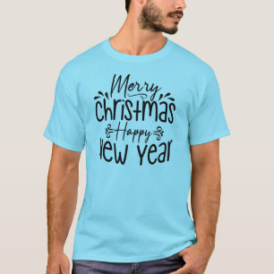 Camiseta Feliz Feliz ano novo de Natal-45910