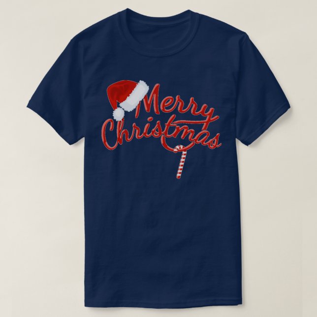 Camiseta Feliz Feliz ano novo de Natal 5 (Frente do Design)