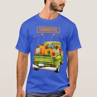 Camiseta Feliz Feliz Feliz Caminhão Abençoado Homens de Açã