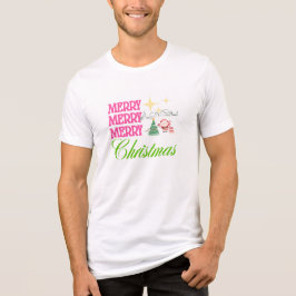 Camiseta Feliz Feliz Feliz Natal | Presente Festiv