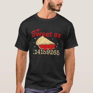 Camiseta Feliz Feliz Pi Day Sweet Como Pi Para Mulheres Hom