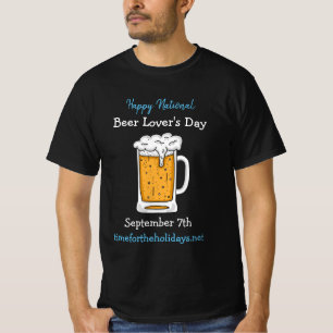 Camiseta Feliz feriado do Dia Nacional da Cerveja