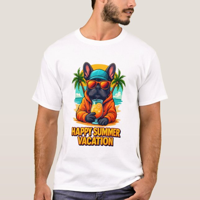 Camiseta Feliz Férias de Verão (Frente)