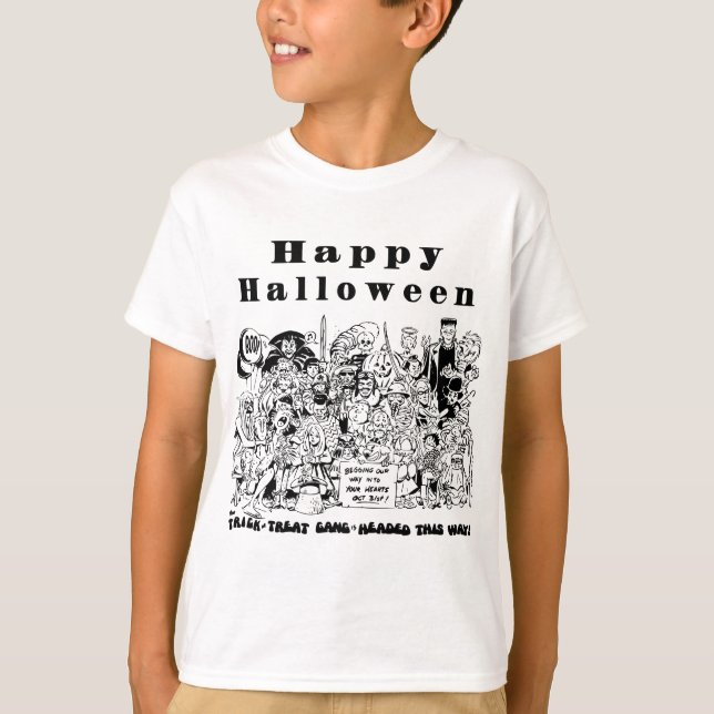 Camiseta Feliz Festa de Halloween (Frente)