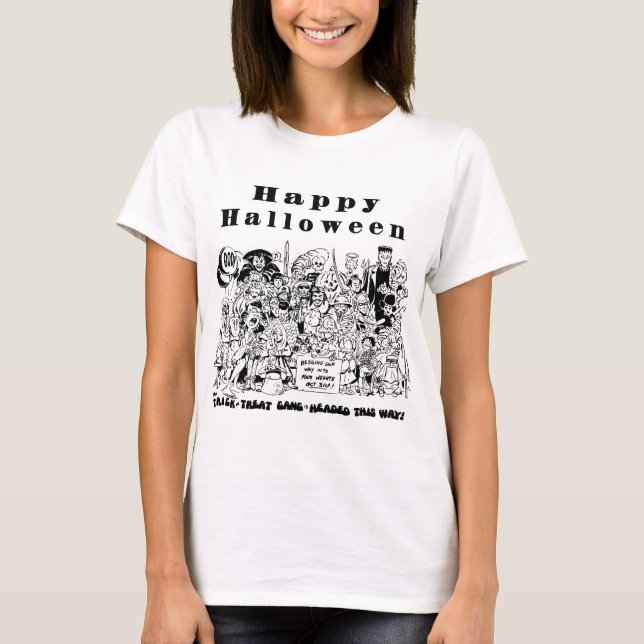 Camiseta Feliz Festa de Halloween (Frente)