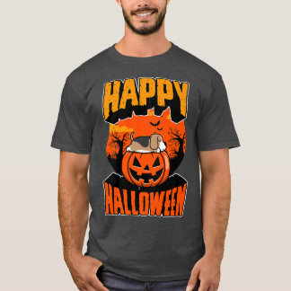 Camiseta Feliz Festa de Halloween Cute Nápoles Kawaii Beagl