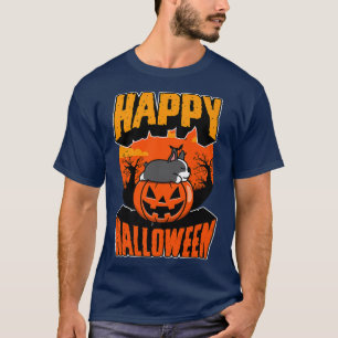 Camiseta Feliz Festa de Halloween Cute Nápoles Kawaii Frenc
