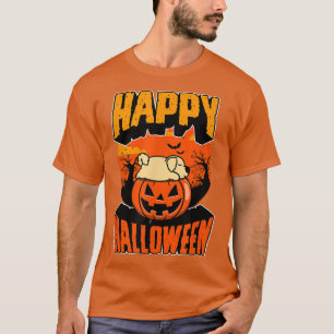 Camiseta Feliz Festa de Halloween Cute Nápoles Kawaii Labra