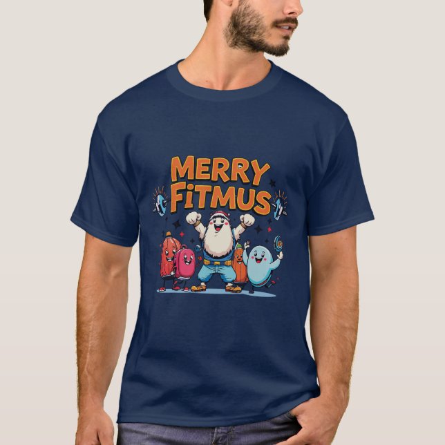 Camiseta Feliz Festiva de Diversão de Malhação Fitmas Camis (Frente)