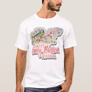 Camiseta Feliz Festival 3 T-Shirt Cherry Blossom