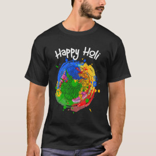 Camiseta Feliz festival de cores Happy Holi 2023 para o Hin