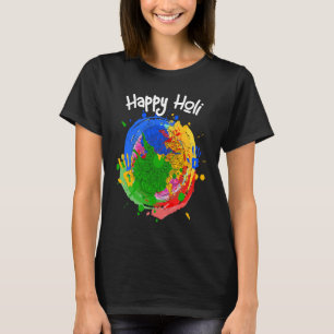 Camiseta Feliz festival de cores Happy Holi 2023 para o Hin