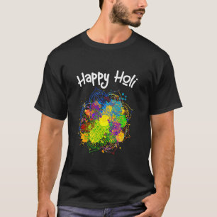 Camiseta Feliz festival de cores Happy Holi 2023 para o Hin