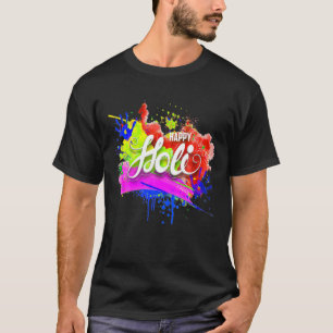 Camiseta Feliz Festival de Cores Holi, Celebre Este Hindu