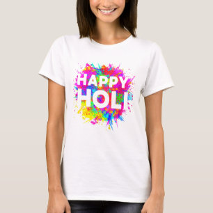 Camiseta Feliz Festival Holi de Cores