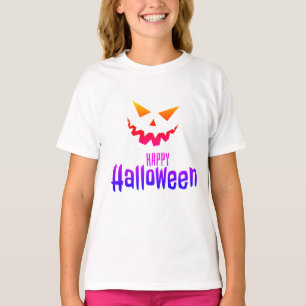 Camiseta  Feliz Figurino de Halloween para    garotas