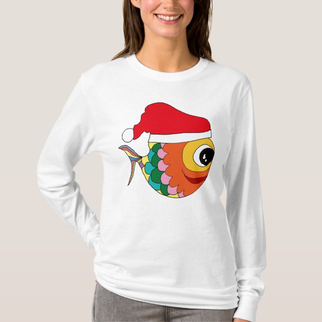Camiseta Feliz Fishmas (Frente)