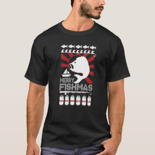 Camiseta Feliz Fishmas Amo Pescar