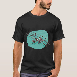 Camiseta Feliz Fishmas Árvore de Natal Peixe Pesca Divertid