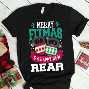 Camiseta Feliz Fitmas e Feliz Natal para a Nova Ópera