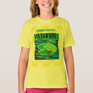 Camiseta Feliz Folha de Nenúfar