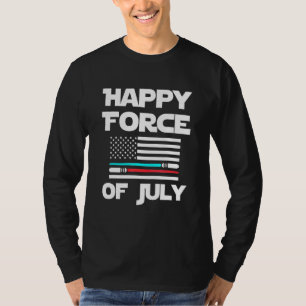 Camiseta Feliz Força Da Independência De Julho Dia 4 De Jul