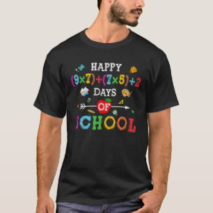Camiseta Feliz Fórmula De Matemática 100 Dias De Professo