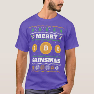 Camiseta Feliz Gainsmas Bitmoney Febre Suor de Natal Feio
