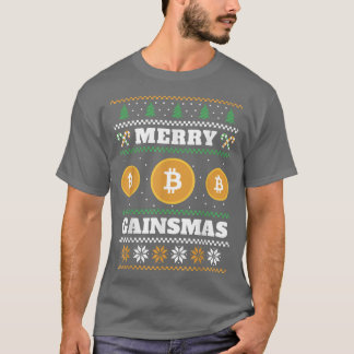 Camiseta Feliz Gainsmas Bitmoney Febre Suor de Natal Feio