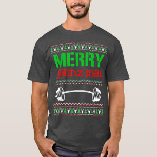 Camiseta Feliz Gainzmas Gym Levantando Peso Depois Do Chri