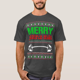 Camiseta Feliz Gainzmas Gym Levantando Peso Depois Do Chri 